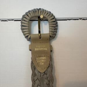 Vintage braided leather belt- Capezio